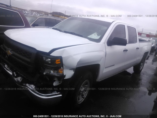 3GCPCPEH8EG205551 - 2014 CHEVROLET SILVERADO C1500 WHITE photo 2