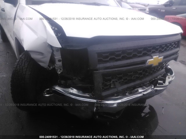 3GCPCPEH8EG205551 - 2014 CHEVROLET SILVERADO C1500 WHITE photo 6