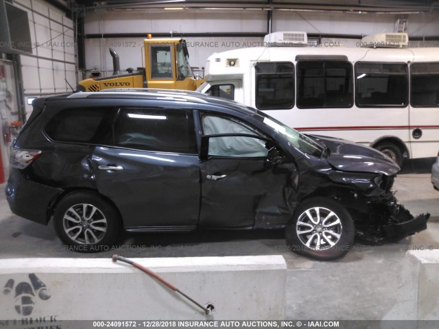 5N1AR2MM0EC614972 - 2014 NISSAN PATHFINDER S/SV/SL/PLATINUM GRAY photo 6