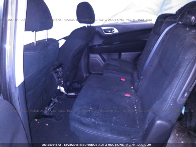 5N1AR2MM0EC614972 - 2014 NISSAN PATHFINDER S/SV/SL/PLATINUM GRAY photo 8