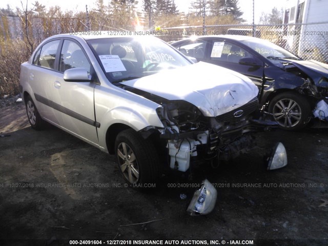 KNADE123286374096 - 2008 KIA RIO LX/SX SILVER photo 1