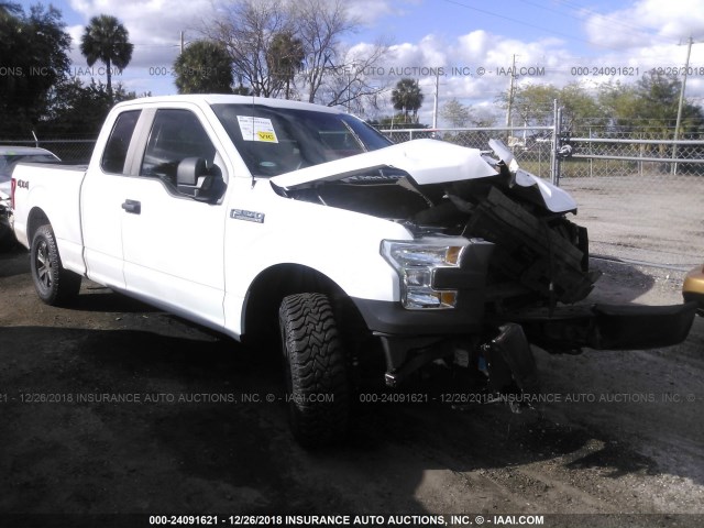 1FTEX1E87GKF86331 - 2016 FORD F150 SUPER CAB WHITE photo 1