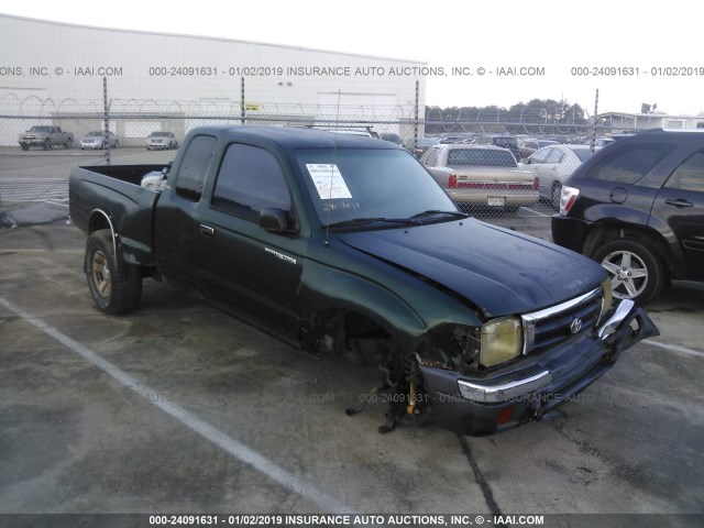 4TASN92N8XZ421926 - 1999 TOYOTA TACOMA XTRACAB PRERUNNER GREEN photo 1