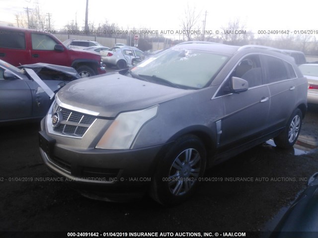 3GYFNDEY1BS660779 - 2011 CADILLAC SRX LUXURY COLLECTION GOLD photo 2