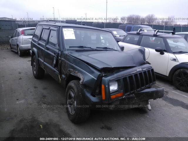 1J4FF68S5XL611968 - 1999 JEEP CHEROKEE SPORT/CLASSIC GREEN photo 1