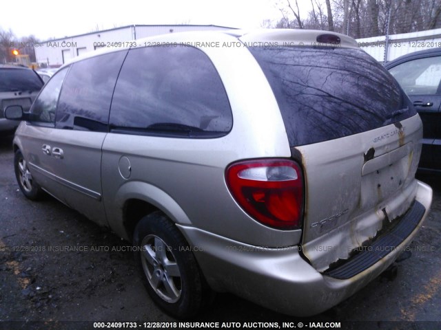 2D4GP44L55R463404 - 2005 DODGE GRAND CARAVAN SXT TAN photo 3