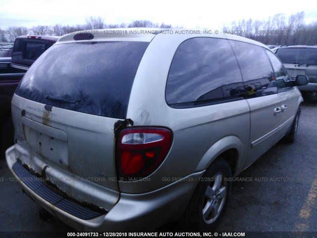 2D4GP44L55R463404 - 2005 DODGE GRAND CARAVAN SXT TAN photo 4