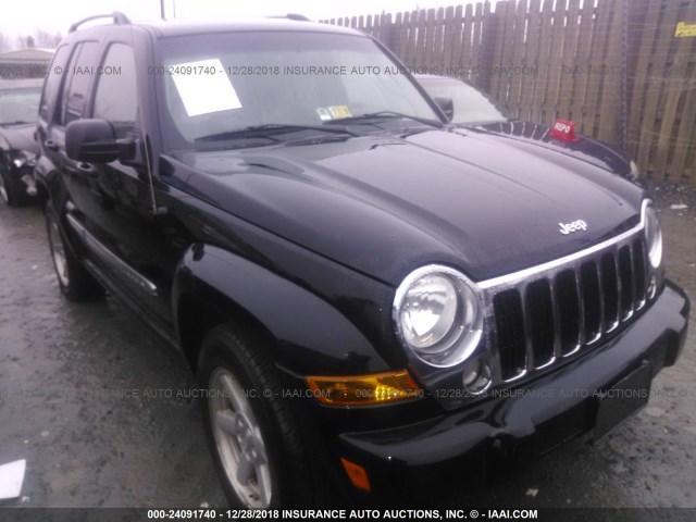 1J4GL58K16W241574 - 2006 JEEP LIBERTY LIMITED BLACK photo 1