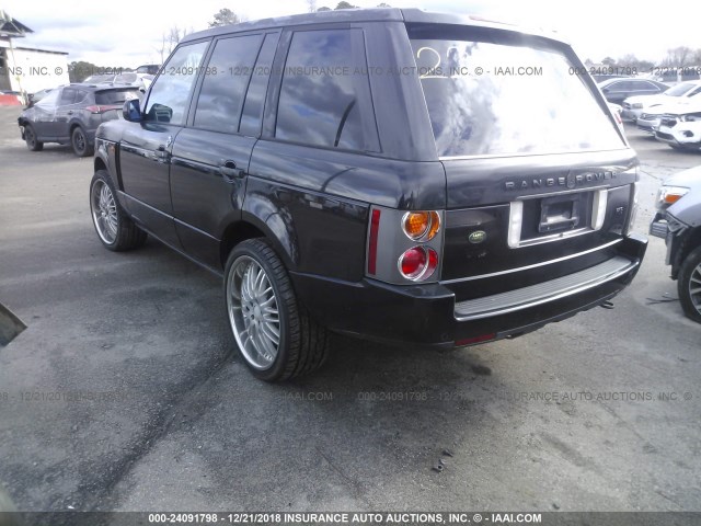 SALME11434A167083 - 2004 LAND ROVER RANGE ROVER HSE BLACK photo 3