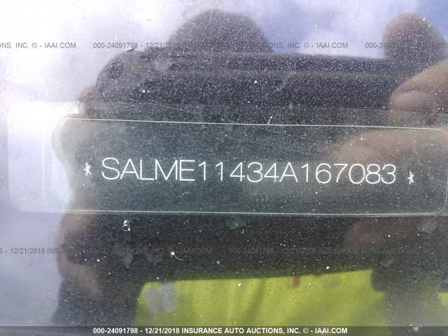 SALME11434A167083 - 2004 LAND ROVER RANGE ROVER HSE BLACK photo 9