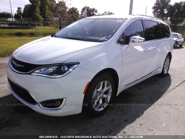 2C4RC1GG6JR149009 - 2018 CHRYSLER PACIFICA LIMITED WHITE photo 2