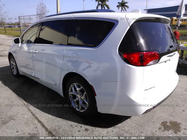 2C4RC1GG6JR149009 - 2018 CHRYSLER PACIFICA LIMITED WHITE photo 3