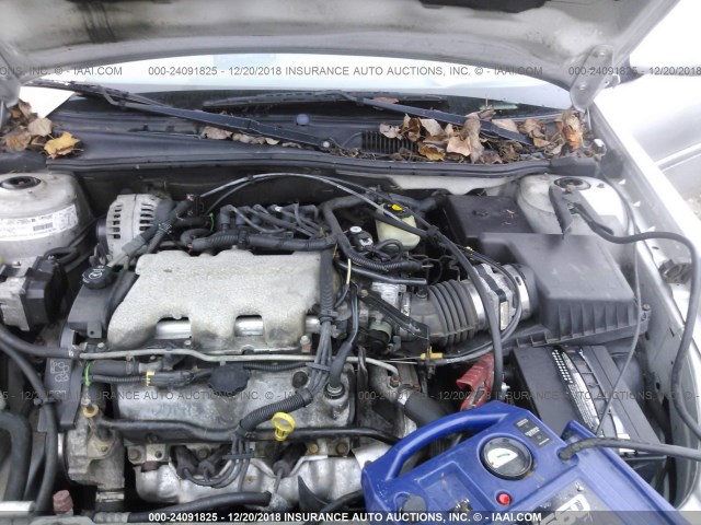 1G1NE52J52M712454 - 2002 CHEVROLET MALIBU LS 银色 照片 10