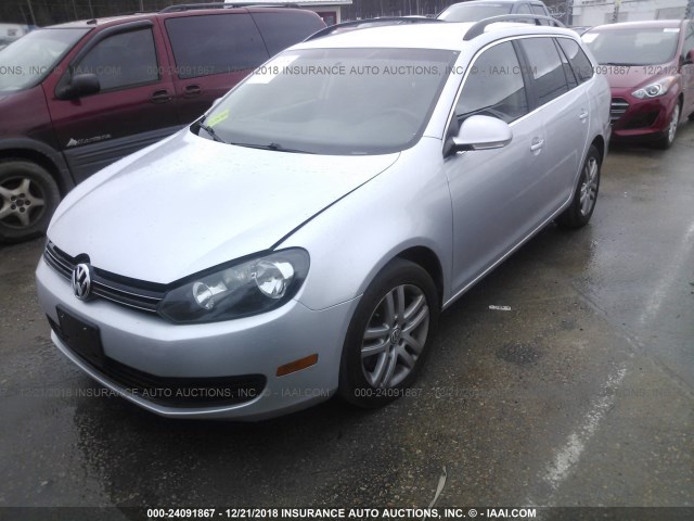 3VWPL7AJ8EM624023 - 2014 VOLKSWAGEN JETTA TDI SILVER photo 2