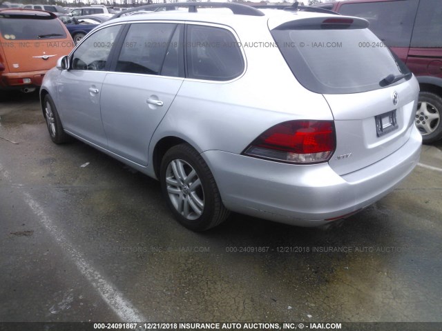 3VWPL7AJ8EM624023 - 2014 VOLKSWAGEN JETTA TDI SILVER photo 3