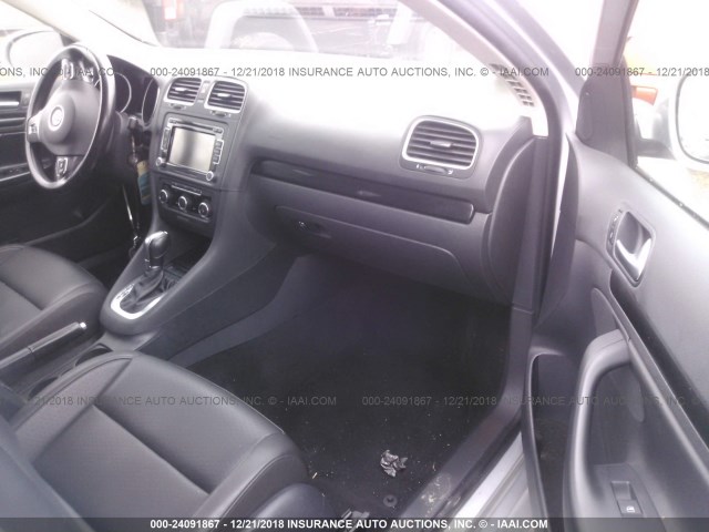 3VWPL7AJ8EM624023 - 2014 VOLKSWAGEN JETTA TDI SILVER photo 5