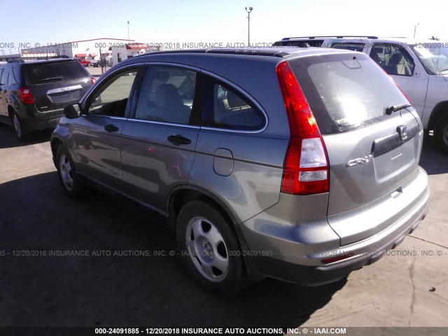 5J6RE4H33AL019702 - 2010 HONDA CR-V GRAY photo 3