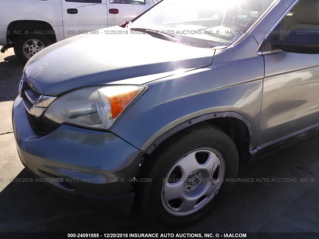 5J6RE4H33AL019702 - 2010 HONDA CR-V GRAY photo 6