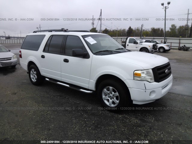 1FMFK165X9EB15326 - 2009 FORD EXPEDITION EL XLT WHITE photo 1