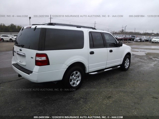 1FMFK165X9EB15326 - 2009 FORD EXPEDITION EL XLT WHITE photo 4