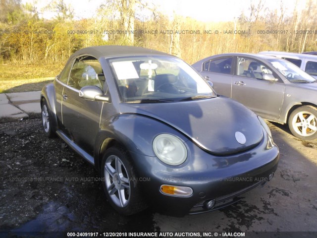 3VWCD31Y75M300594 - 2005 VOLKSWAGEN NEW BEETLE GRAY photo 1