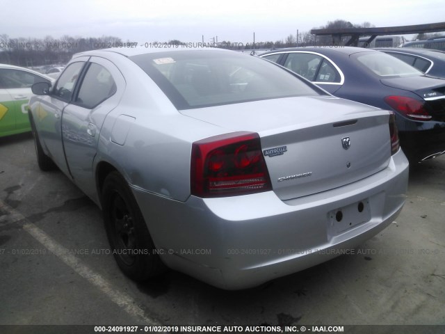 2B3KA43H06H453524 - 2006 DODGE CHARGER SILVER photo 3