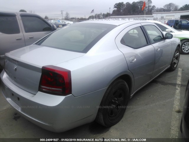 2B3KA43H06H453524 - 2006 DODGE CHARGER SILVER photo 4