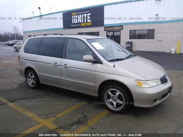 5FNRL187X2B005636 - 2002 HONDA ODYSSEY EXL GOLD photo 1