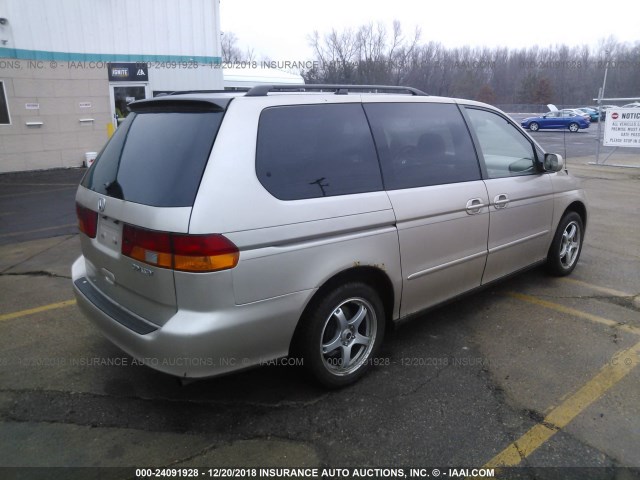 5FNRL187X2B005636 - 2002 HONDA ODYSSEY EXL GOLD photo 4