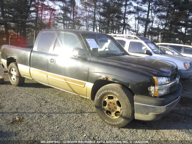 2GCEC19T731395724 - 2003 CHEVROLET SILVERADO C1500 BLACK photo 1