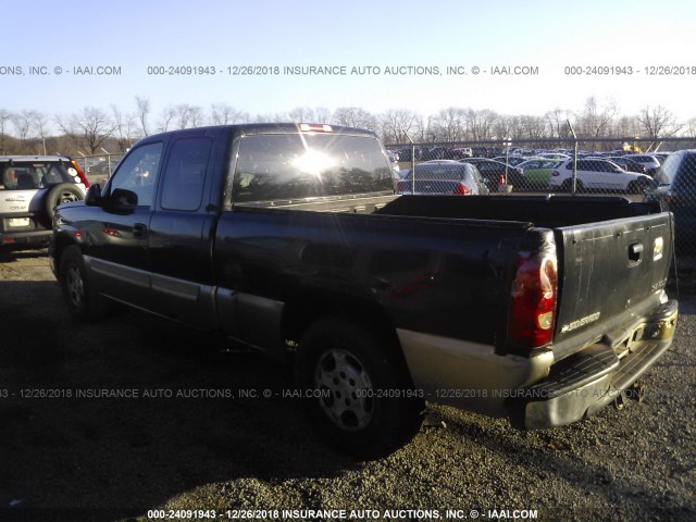 2GCEC19T731395724 - 2003 CHEVROLET SILVERADO C1500 BLACK photo 3