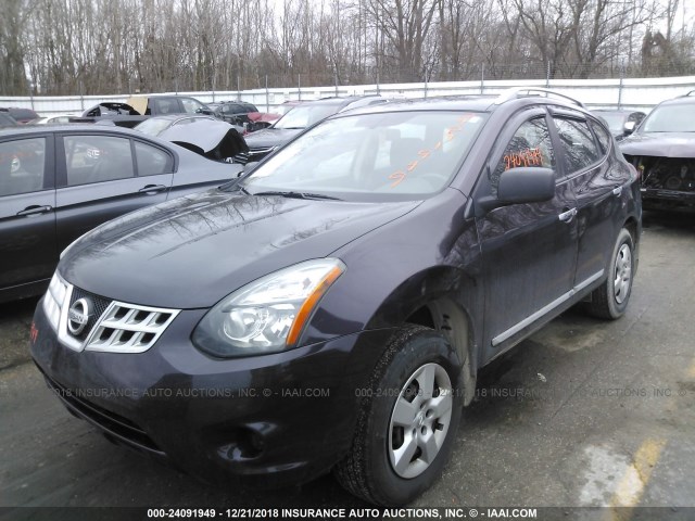 JN8AS5MV4EW706110 - 2014 NISSAN ROGUE SELECT S Tünd qırmızı foto 2