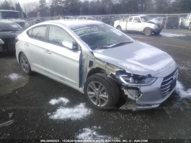 5NPD84LF5JH308741 - 2018 HYUNDAI ELANTRA SEL/VALUE/LIMITED SILVER photo 1