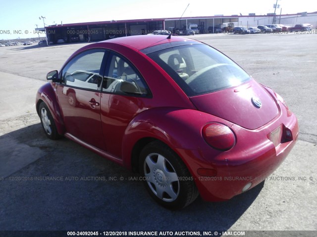 3VWDD21C5YM499202 - 2000 VOLKSWAGEN NEW BEETLE GLX RED photo 3