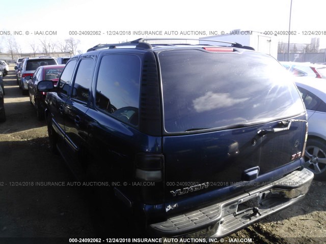 1GKEK13ZX2J168391 - 2002 GMC YUKON Dark Blue photo 3