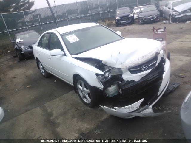 5NPEU46F57H160398 - 2007 HYUNDAI SONATA SE/LIMITED WHITE photo 1