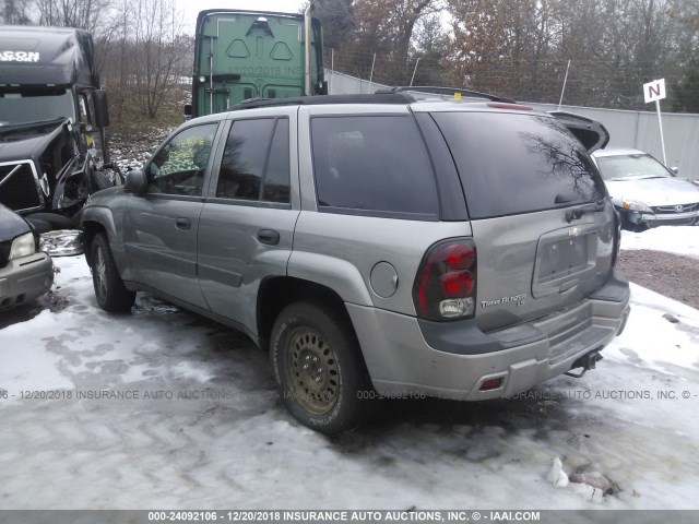 1GNDT13S752388875 - 2005 CHEVROLET TRAILBLAZER LS/LT GRAY photo 3