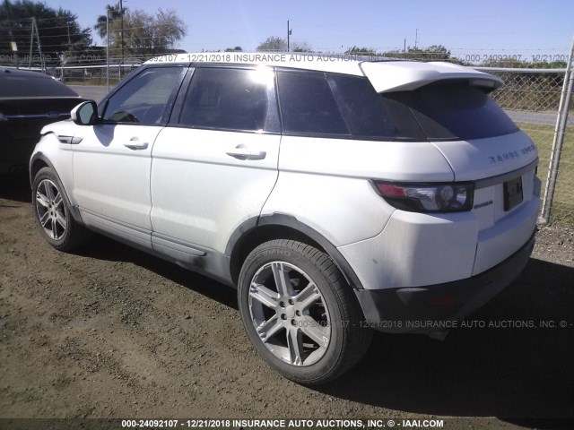 SALVP2BG0FH991386 - 2015 LAND ROVER RANGE ROVER EVOQU PURE PLUS WHITE photo 3