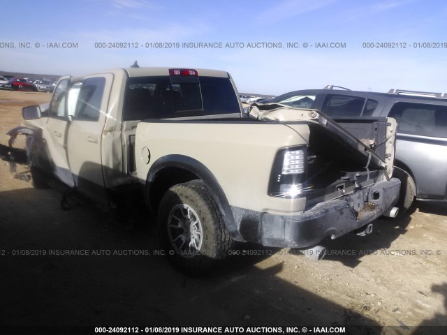 1C6RR7YT4HS620040 - 2017 RAM 1500 REBEL თაფლისფერი ფოტო 3