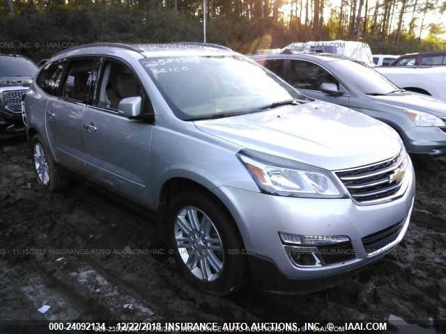 1GNKRGKD2EJ150546 - 2014 CHEVROLET TRAVERSE LT SILVER photo 1