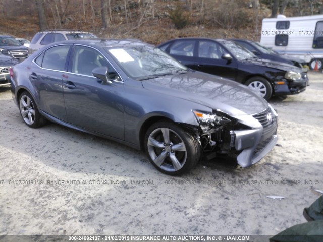 JTHCE1D27E5005317 - 2014 LEXUS IS 350 GRAY photo 1