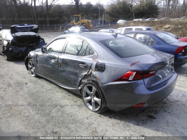 JTHCE1D27E5005317 - 2014 LEXUS IS 350 GRAY photo 3