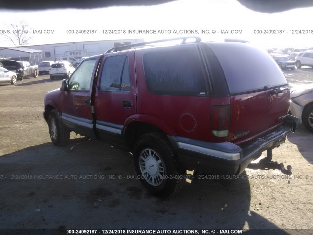 1GKDT13W2T2553132 - 1996 GMC JIMMY RED photo 3