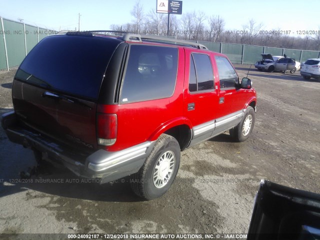 1GKDT13W2T2553132 - 1996 GMC JIMMY RED photo 4