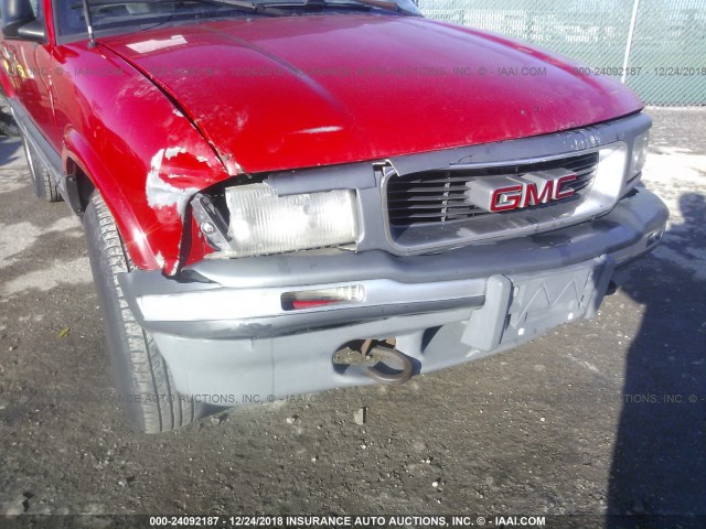 1GKDT13W2T2553132 - 1996 GMC JIMMY RED photo 6