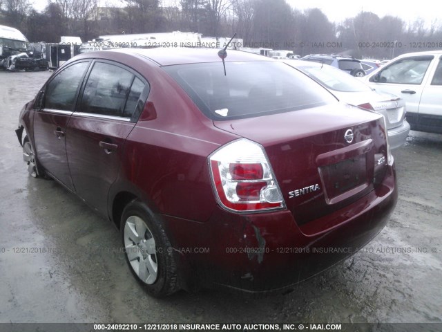 3N1AB61E48L683933 - 2008 NISSAN SENTRA 2.0/2.0S/2.0SL RED photo 3