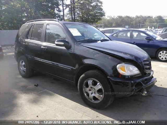 4JGAB54E02A292422 - 2002 MERCEDES-BENZ ML 320 BLACK photo 1