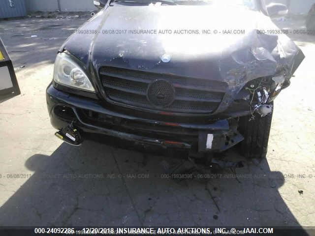 4JGAB54E02A292422 - 2002 MERCEDES-BENZ ML 320 BLACK photo 6