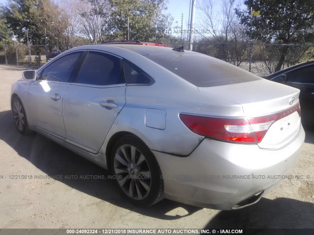 KMHFH4JG5CA143042 - 2012 HYUNDAI AZERA SILVER photo 3