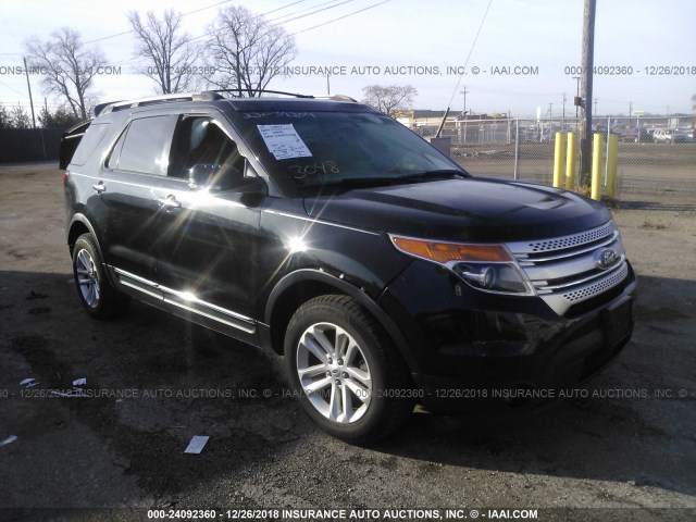 1FM5K7D99EGB80705 - 2014 FORD EXPLORER XLT BLACK photo 1